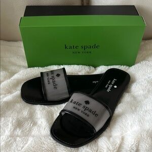 Kate Spade Black Slides